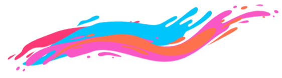 colorful paint swish