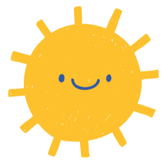 smiling sun art